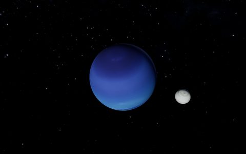 Neptün gezegeni — Numex Evren 3D güneş sistemi görüntüsü